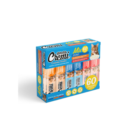 Snack Gatos Cremi Box Mix Del Mar 60un