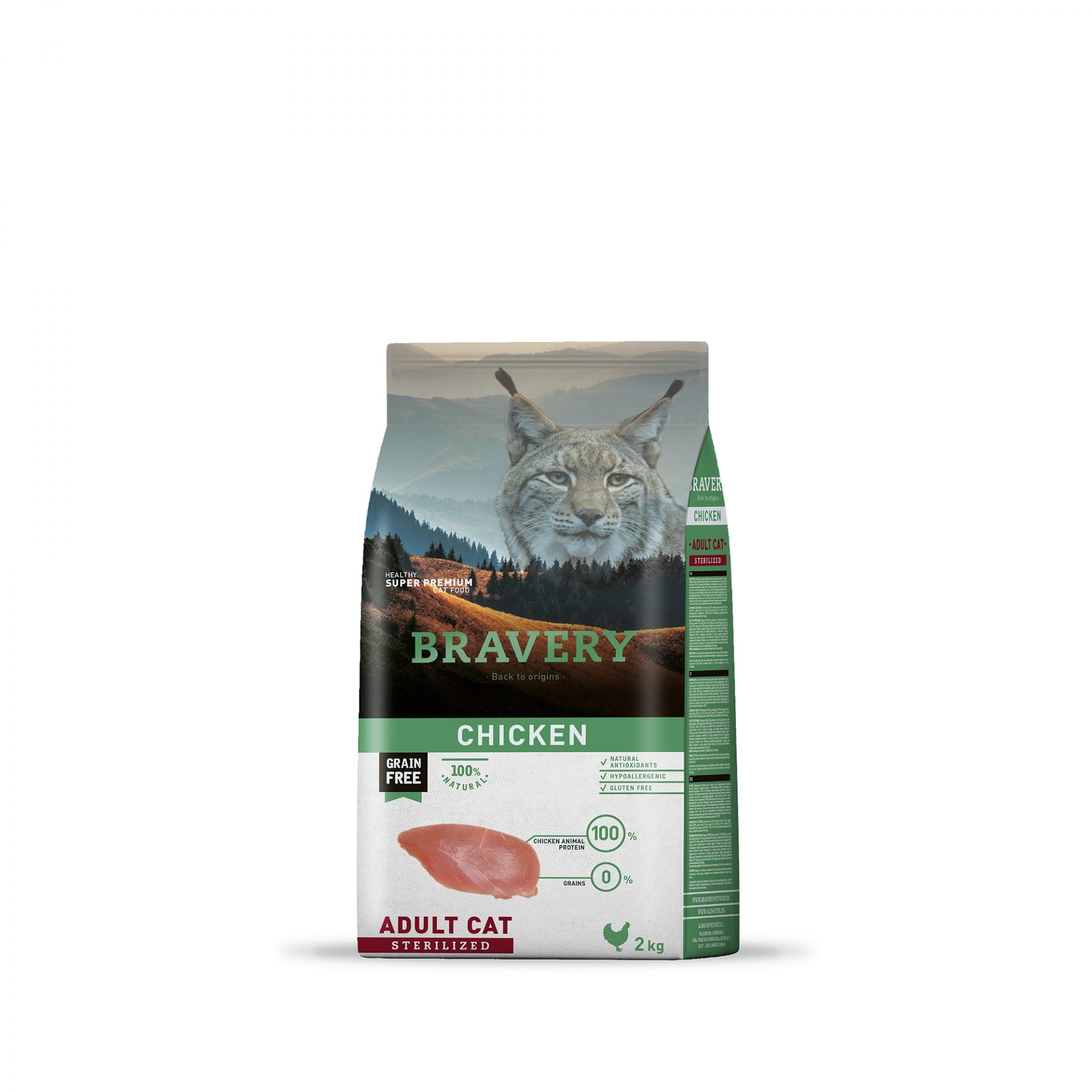 Bravery Chicken Adult Cat Sterilized 2 Kg