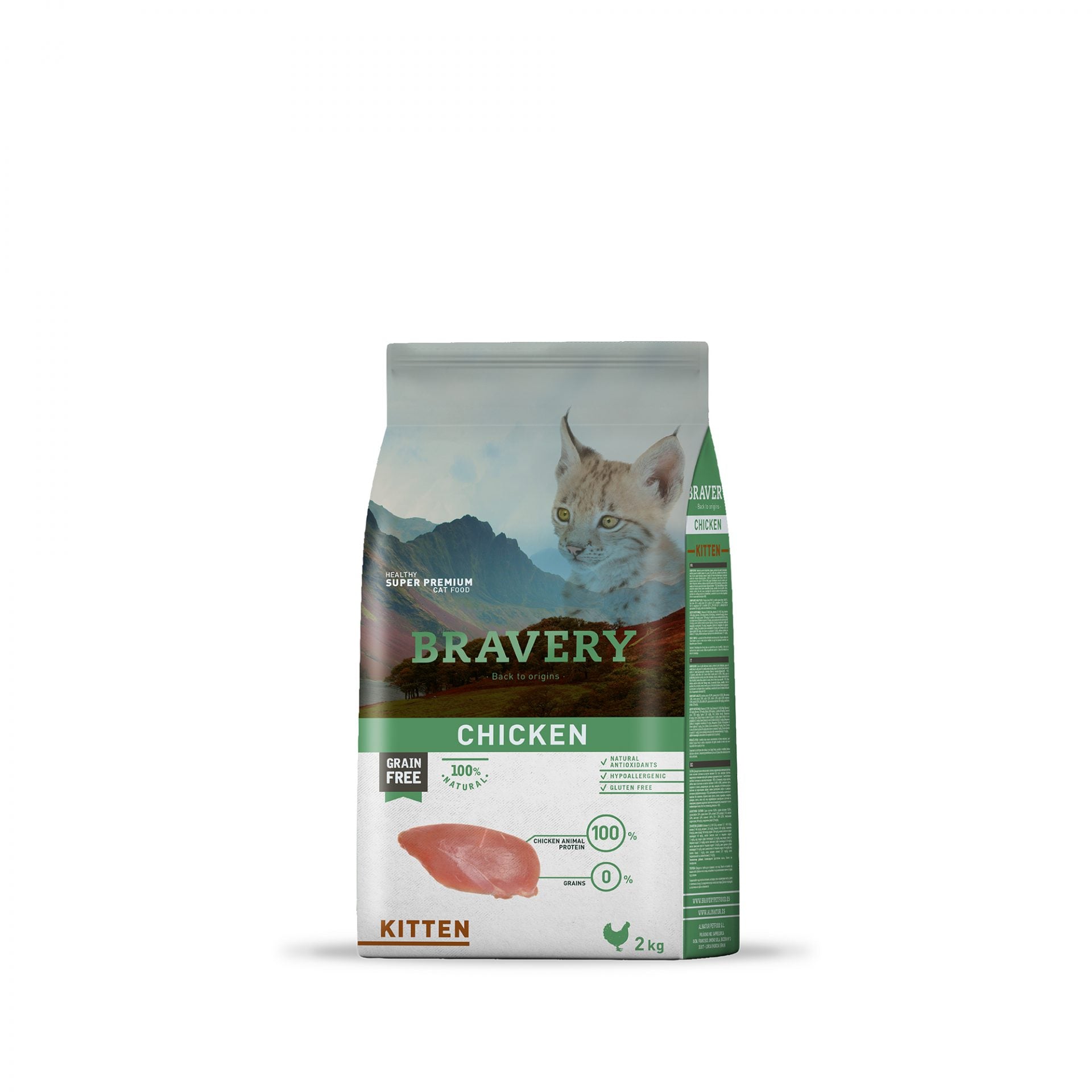 Bravery Cat Chicken Kitten 2Kg
