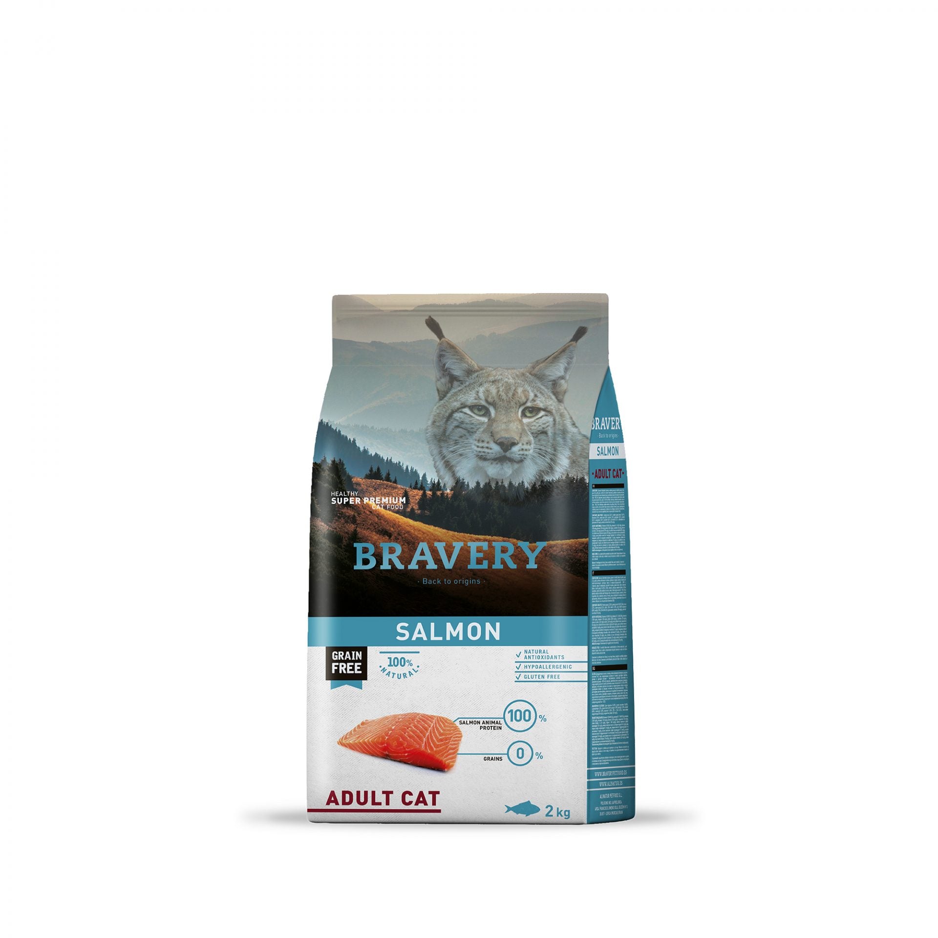 Bravery Cat Salmón Adult 2Kg