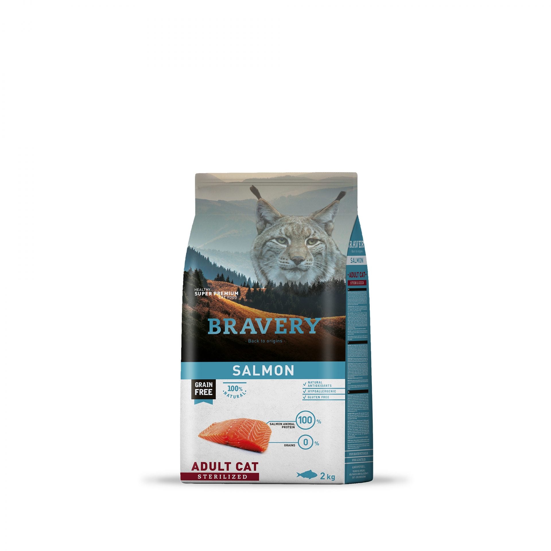 Bravery Chicken Salmon Cat Sterilized 2 Kg