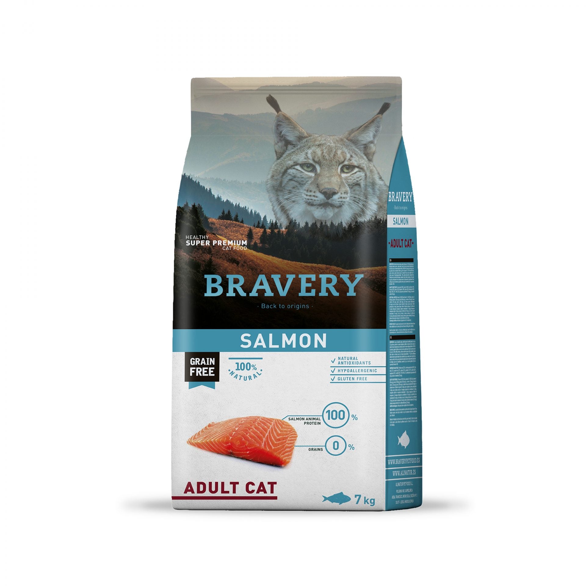 Bravery Cat Salmón Adult 7Kg
