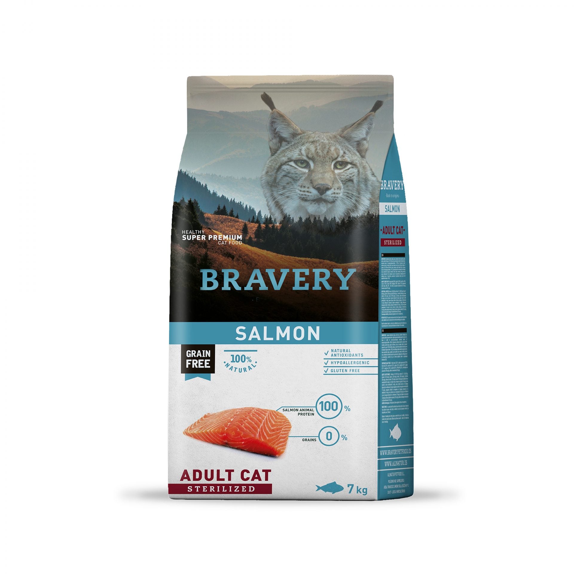 Bravery Salmón Adult Cat Sterilized 7Kg