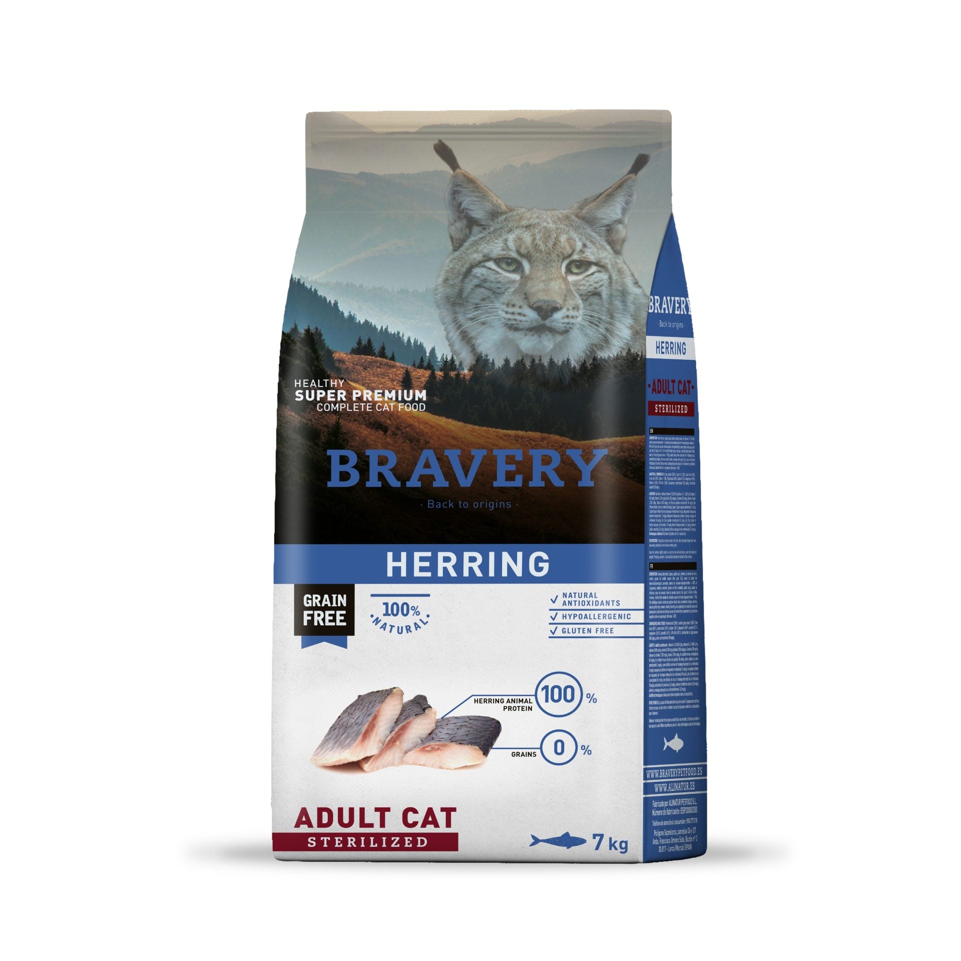 Bravery herring adult cat sterilized 7Kg