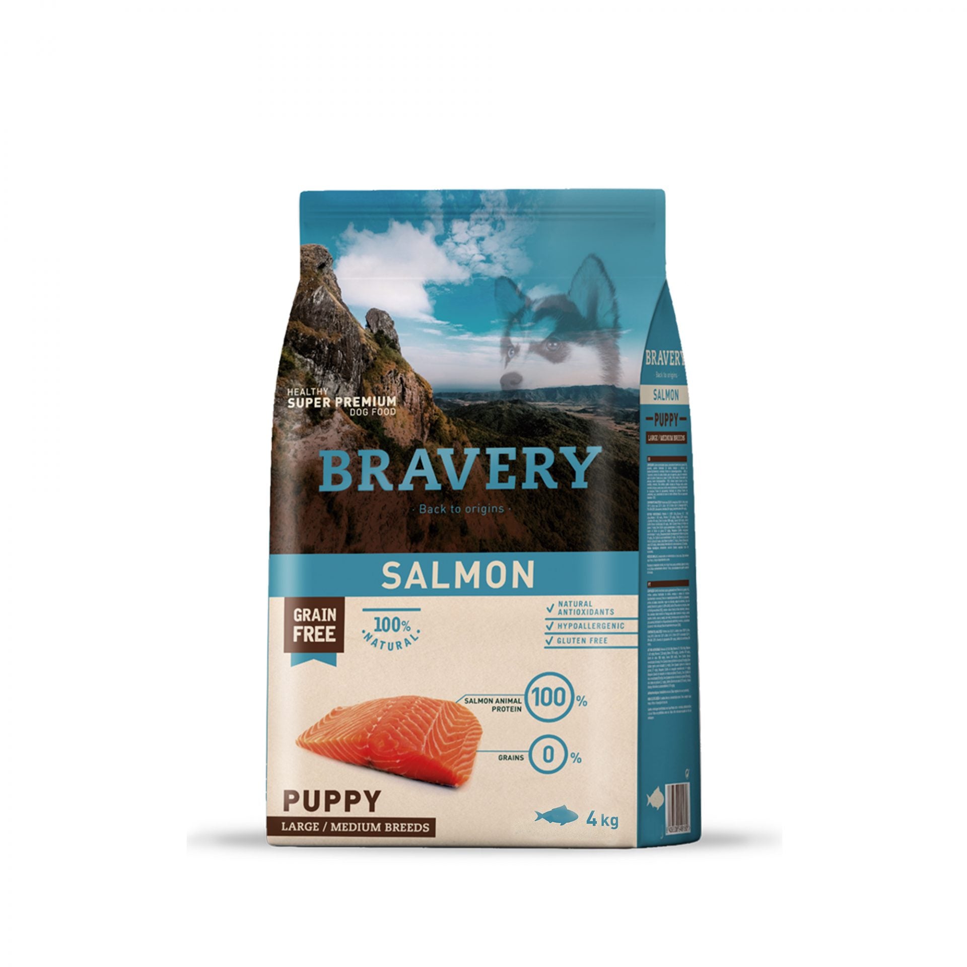 Bravery Salmon Mini Puppy Rzas Pqñas 4Kg