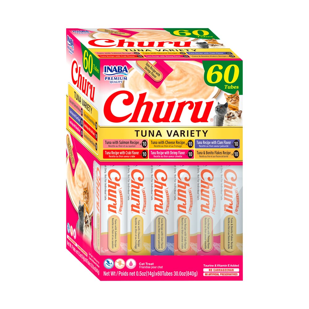 Inaba Churu Snack Gato Mix Atun 60 Tubitos
