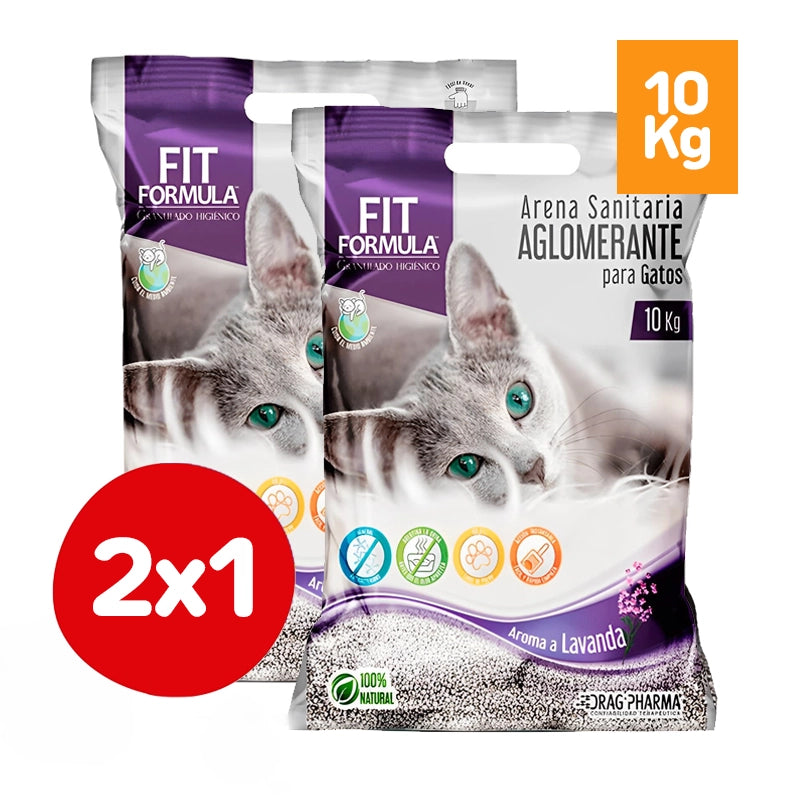 Pack 2×1 Fit Formula Arena aglutinante Lavanda 10 Kg
