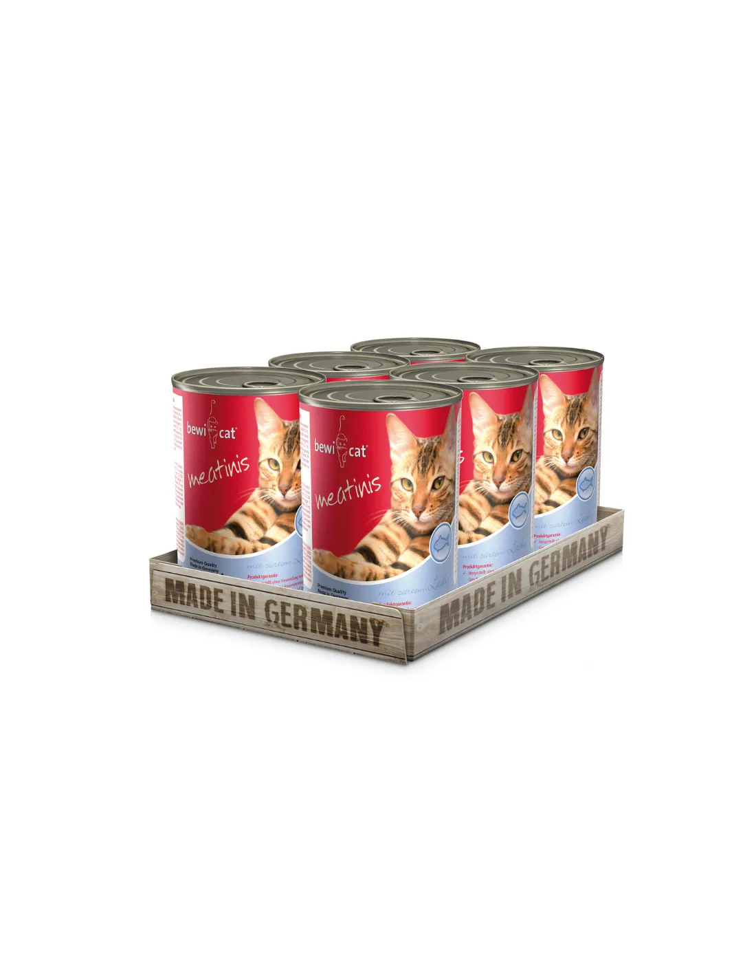 BewiCat Alimento Húmedo Salmon Pack 6 Latas 400gr
