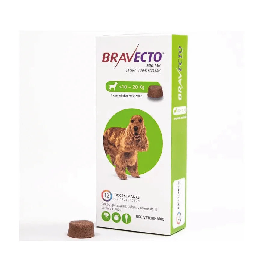 Bravecto Perro 10-20kg (500mg)