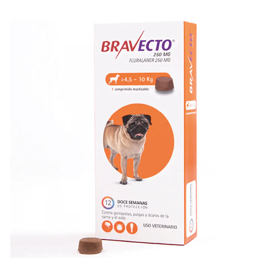 Bravecto Perro 4.5-10kg (250mg)