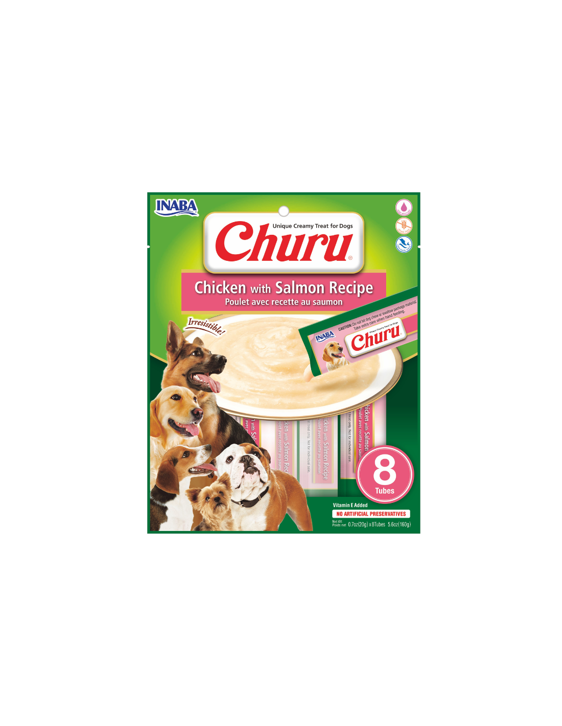 Churu Perro Sabor Pollo y Salmón