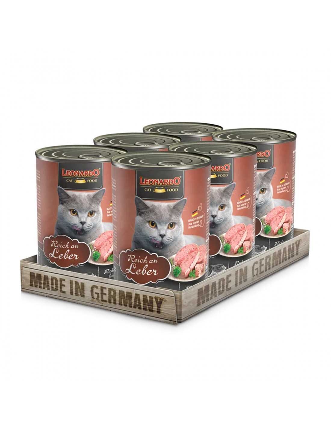 Leonardo Alimento Húmedo Hígado Pack 6 Latas 400gr
