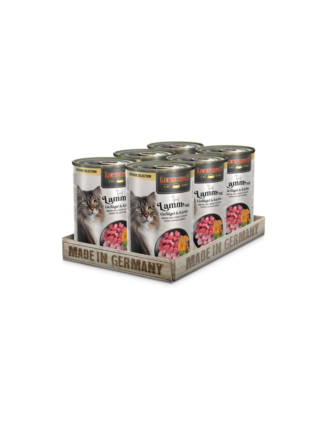 Leonardo Alimento Húmedo Cordero-Ave Pack 6 Latas 400gr