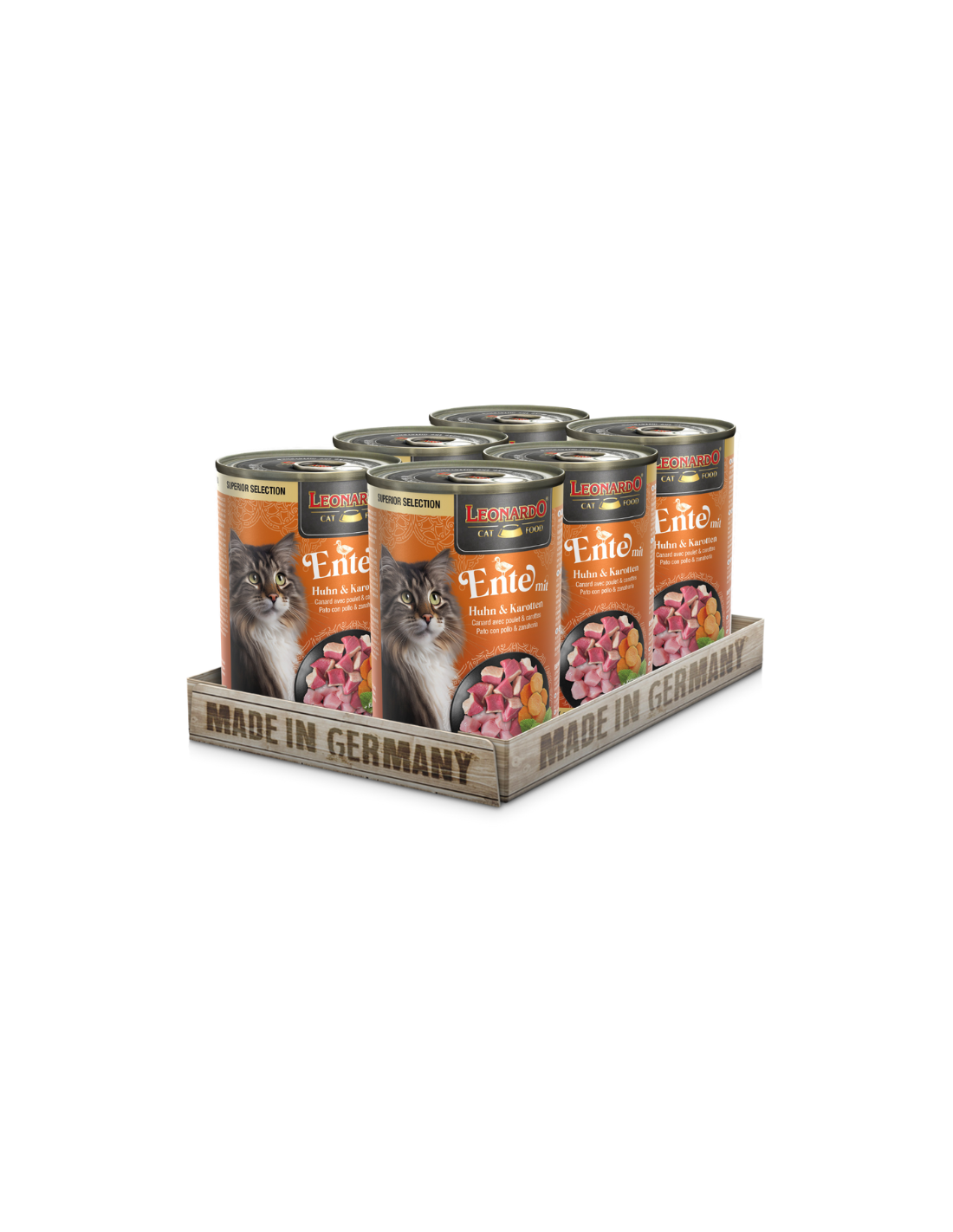 Leonardo Alimento Húmedo Pollo-Pato Pack 6 Latas 400gr